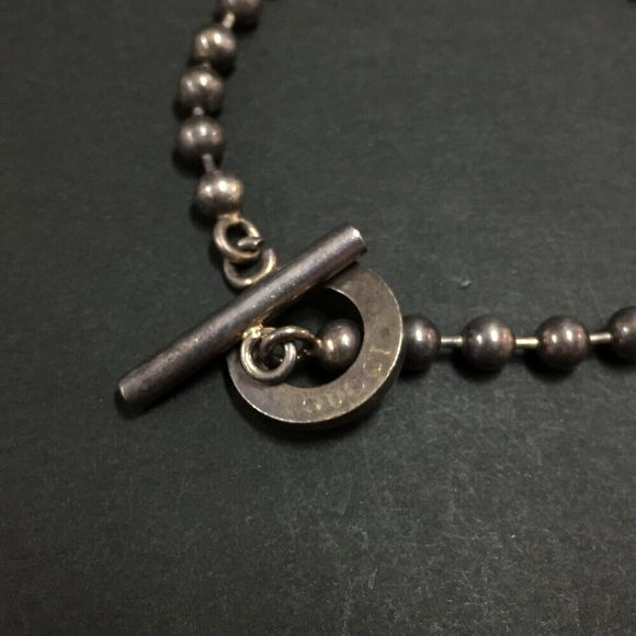 Gucci Silver Ball Chain Bracelet #65297G76 - Picture 3 of 8